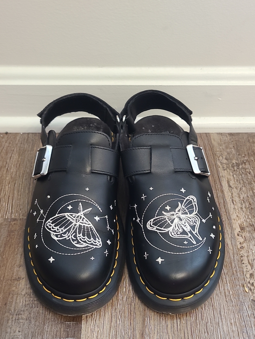 Dr. Martens Jorge Celestial Moth Butterfly Clogs